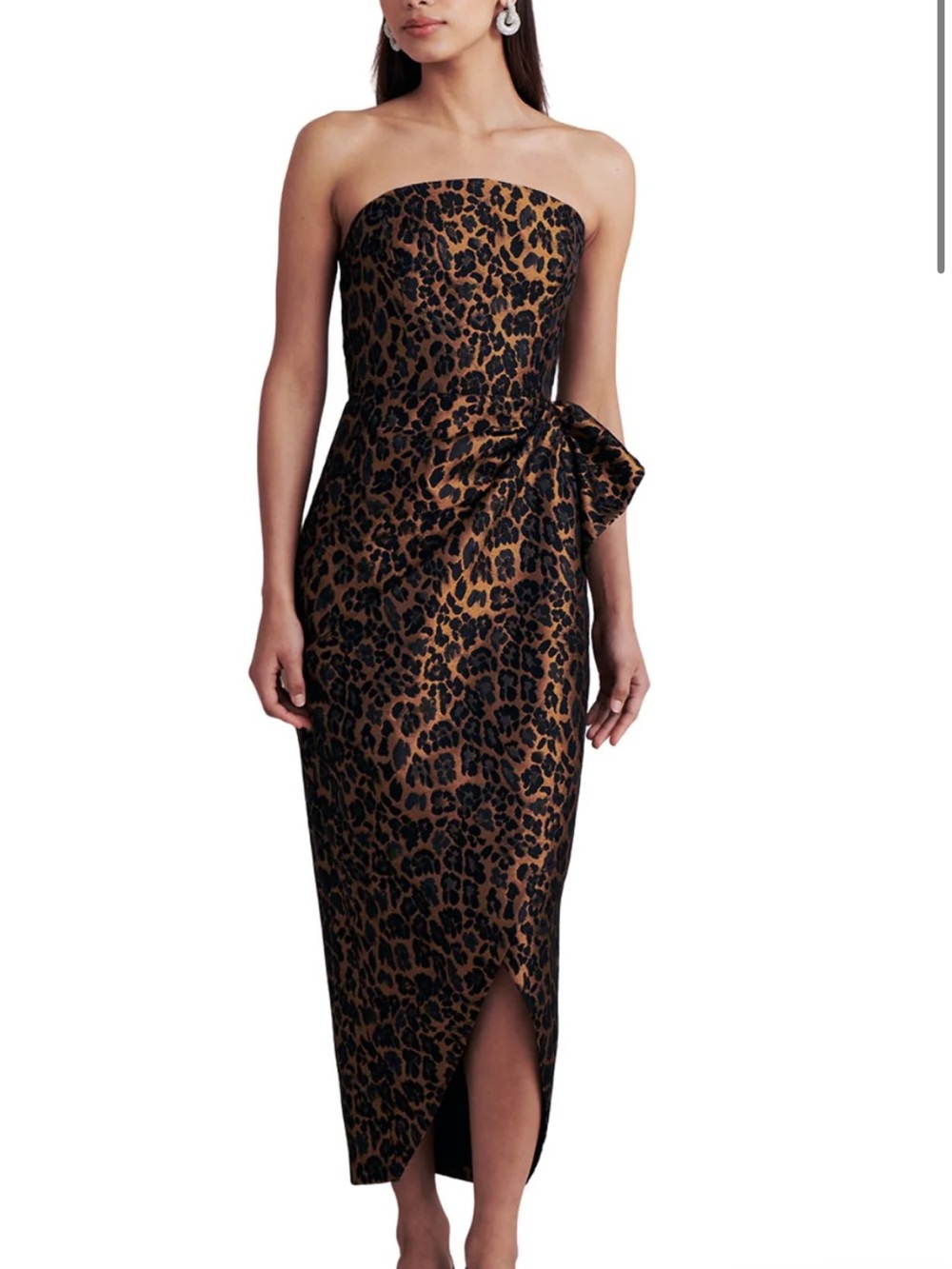 SAYLOR ZANIYA DRESS IN LEOPARD JACQUARD